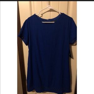 Blue shift dress